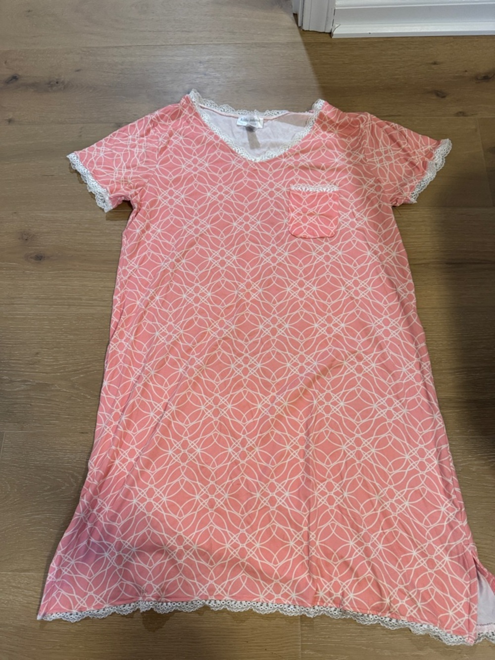 Girls' Pink Lace-Trim Nightgown - Kids Pajamas